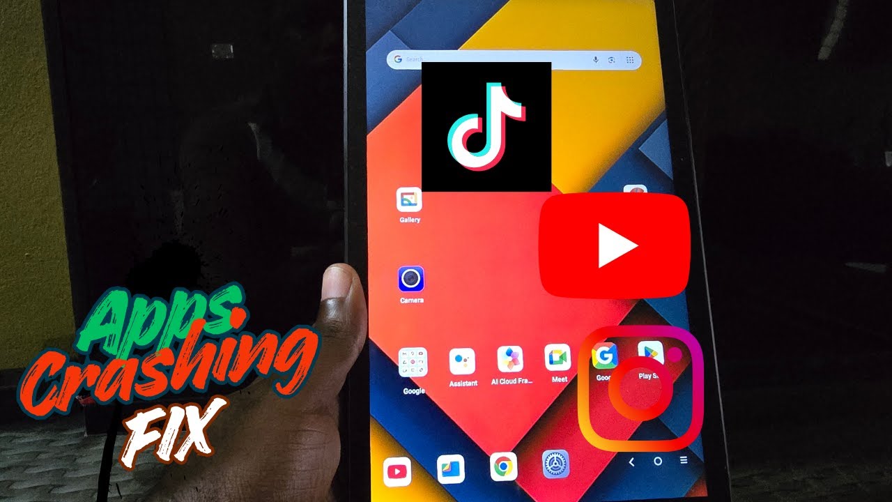 How to fix Crashing apps on Android tablet - YouTube