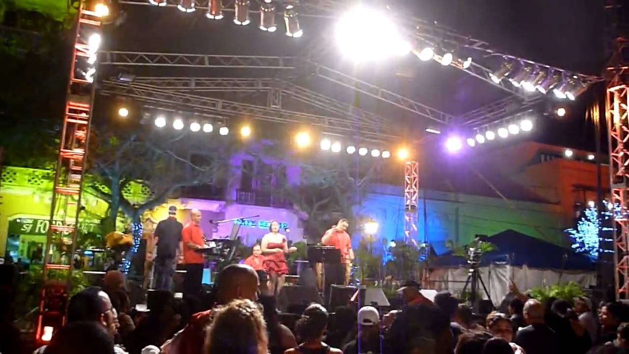 New Years Eve outdoor Concert at Plaza Colon , Old San Juan,Puerto Rico