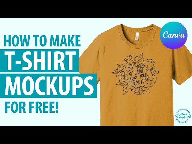 Canva T-shirt Mockup & Flyer Template Social Media 