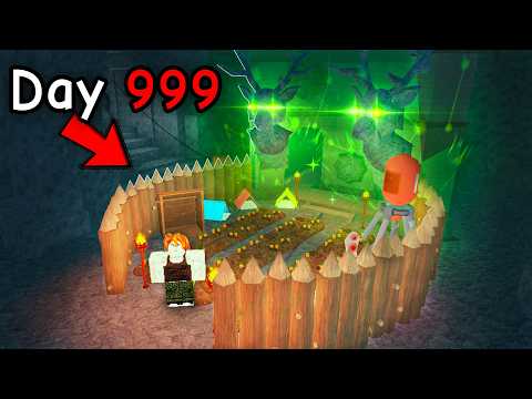 I Built UNDERGROUND Cave Base in 99 Nights in the Forest!