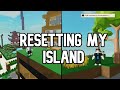 RESETTING My Island In Roblox Skyblock (Roblox Islands)