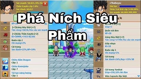 Ngọc Rồng Online- Phá Ních Ngọc Rồng Vip Và Tặng Ních 40 Tỷ Sức Mạnh