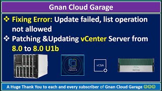 Fixing Error-Update failed, list operation not allowed | Updating vCenter 8 0 to 8 0 U1b | Part 2