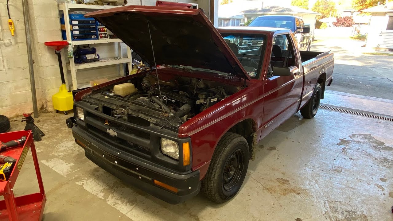 1993 s10 engine removal - YouTube