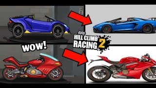 Hill Climb Racing 2 -  Cars In Real Life! 