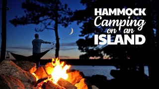 Hammock Camping | Canoe Camping on a Windy Island