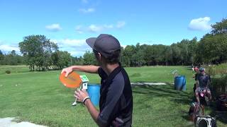 2017 Vacationland Open PDGA B-Tier Round 1 MPO Feature Card- FRONT 9