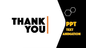 Best intro & outro text animation tutorial in PowerPoint | thanks for watching Slide in ppt