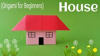 How to fold / make an easy Paper "Standing House" - Origami Tutorial for Beginners screenshot 1