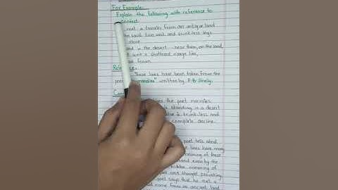 How to write Reference to Context for students in Urdu Explanation with Example #students #english