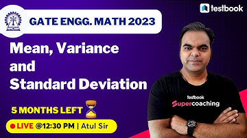 GATE Math Preparation 2023 | Mean, Variance and Standard Deviation Questions for GATE 2023 |Atul Sir