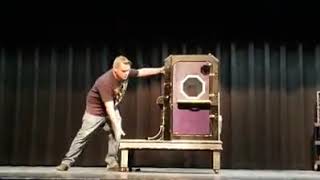 Cube Zag Illusion performed by Slick Mischief with Assistant Nancy Holt