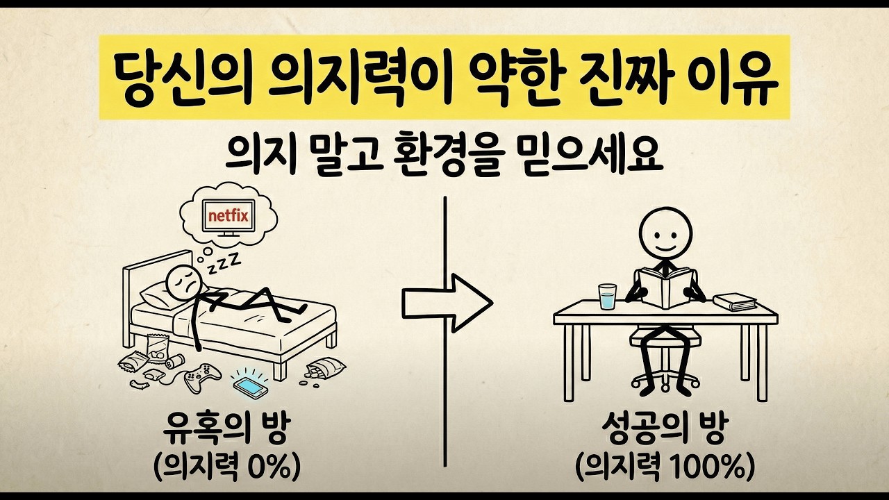 당신의 약한 의지력을 2배로 만드는 4가지 습관