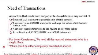 Database Transactions Part 1