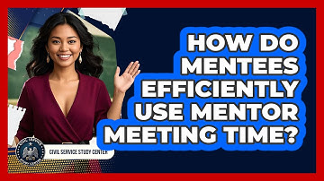 How Do Mentees Efficiently Use Mentor Meeting Time?