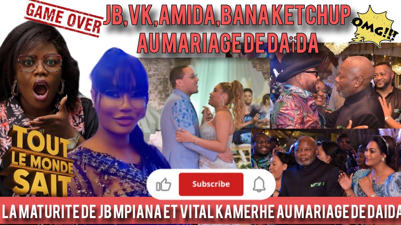 🔴JB MPIANA VITAL KAMERHE AMIDA NANA KETCHUP AU MARIAGE DE DAÏDA MPIANA LA FILLE DE JB