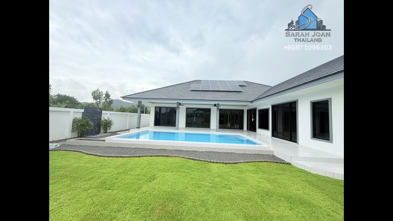 Luxury New Pool Villas for Sale -4 Bed 5 Bath 8.5 MB @ Sam Roi Yot Soi 1