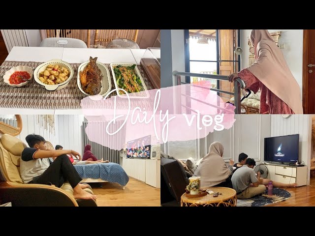 #dailyvlog RUTINITAS PRODUKTIF HARIAN IRT/ MASAK MENU SIMPEL/ DEEP CLEANING KOMPOR/ NOBAR SEPAK BOLA class=