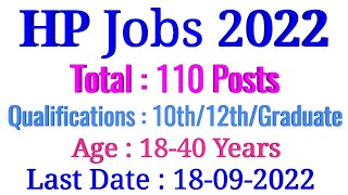 HP Jobs 2022 || Apply Now for various posts screenshot 5