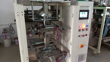 VFFS Packaging machine for powder packing with auger filler dosing system.