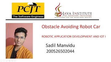 Obstacle Avoiding Robot Car | Java Institute | PCJT Software Engineering | Sadil Manvidu