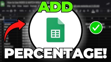How to Add Percentage Formula in Google Sheet