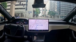 Tesla FSD (Supervised) v12.3.6-downtown Houston to Porter, TX on 5/8/24-zero interventions