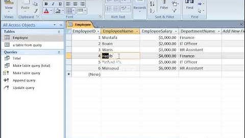 MS Access 2007 Part 7) Query in Dari / Farsi Omar Akbari