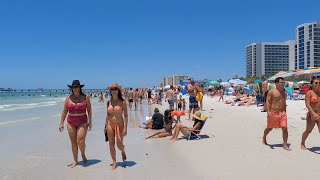 Walking on Clearwater Beach during BUSY Memorial Day Weekend | 5K Florida Beach Walking Tour