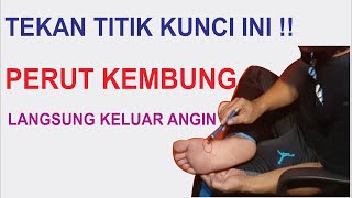 Cukup Tekan titik Kunci ini perut kembung langsung keluar angin bisa dilakukan sendiri