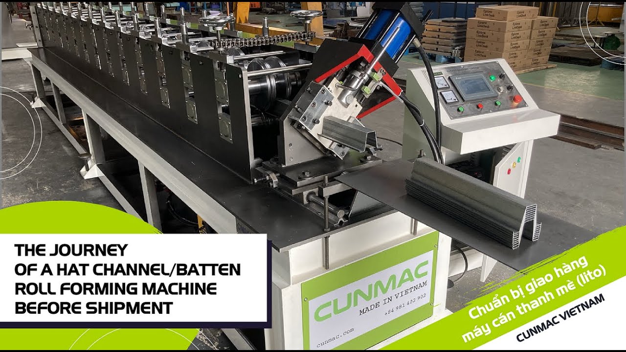 The journey of a Hat channel/ Batten Roll forming machine before