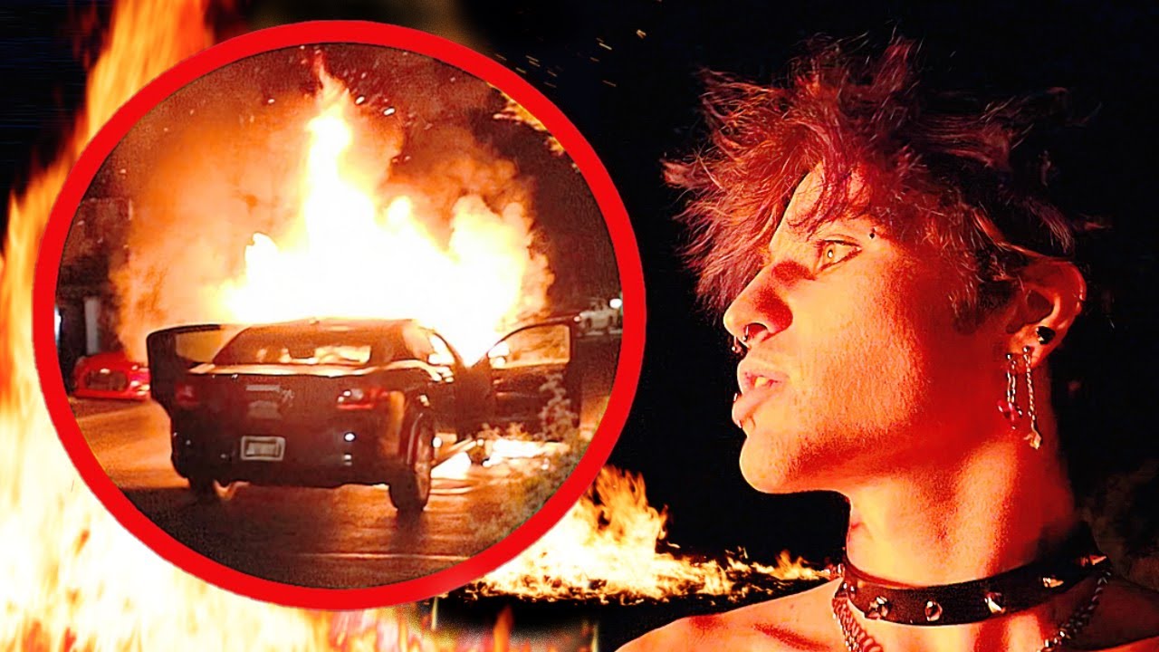 MY CAR CAUGHT FIRE!!.. - YouTube