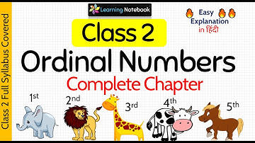 Ordinal numbers (Complete chapter)