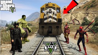 GTA 5 Train gets Destroyed ?! #avengers #gta5 #trending #viral #shorts