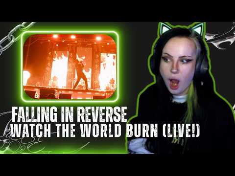 THIS WAS EPIC!! Falling In Reverse - Watch The World Burn Live (First Reaction)