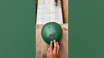 Experiment: Will the emoji water balloon explode if dropped from a height?