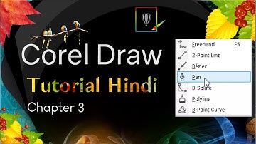 Corel Draw Tutorial Chapter 3 | Corel Draw Tools Tutorial [Freehand  Bezier Pen B-Spline]