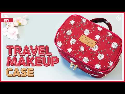 DIY/ TRAVEL MAKEUP CASE/ 여행용 화장품 케이스 만들기/ MAKEUP ZIPPER POUCH/ 지퍼파우치 / sewing [Tendersmile Handmade]