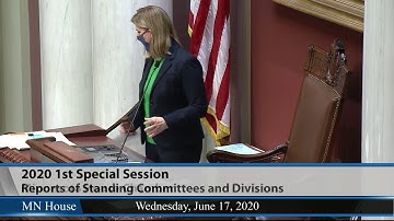 2020 First Special Session: House Floor Session  6/17/20