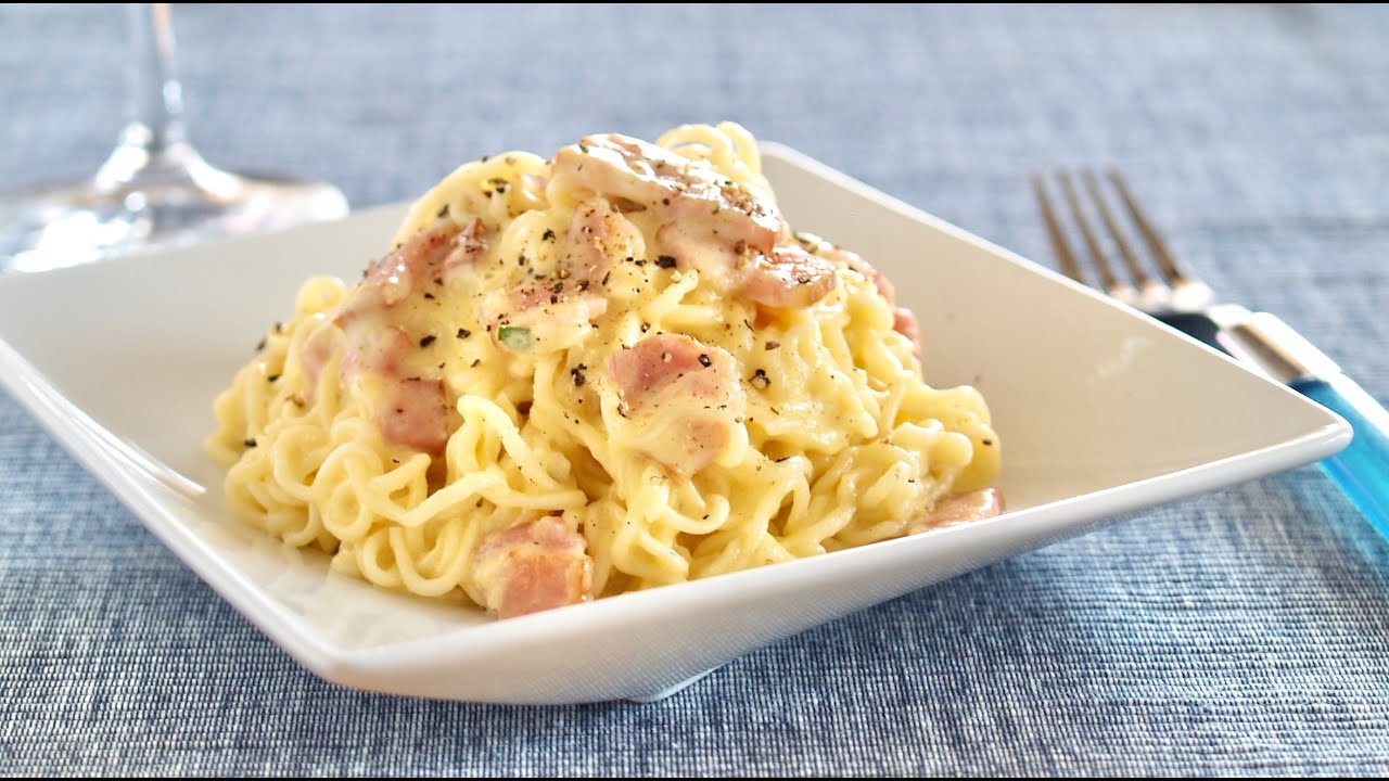 Creamy Ramen Carbonara (One-Pot Pasta Recipe) | OCHIKERON | Create Eat Happy :) | ochikeron