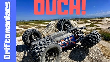 6S Traxxas ERevo 2.0 VXL Bashing Too Hard!