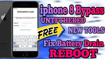 iphone 8 Untethered icloud bypass fix reboot, fix drain battery all in one tool.|windows user