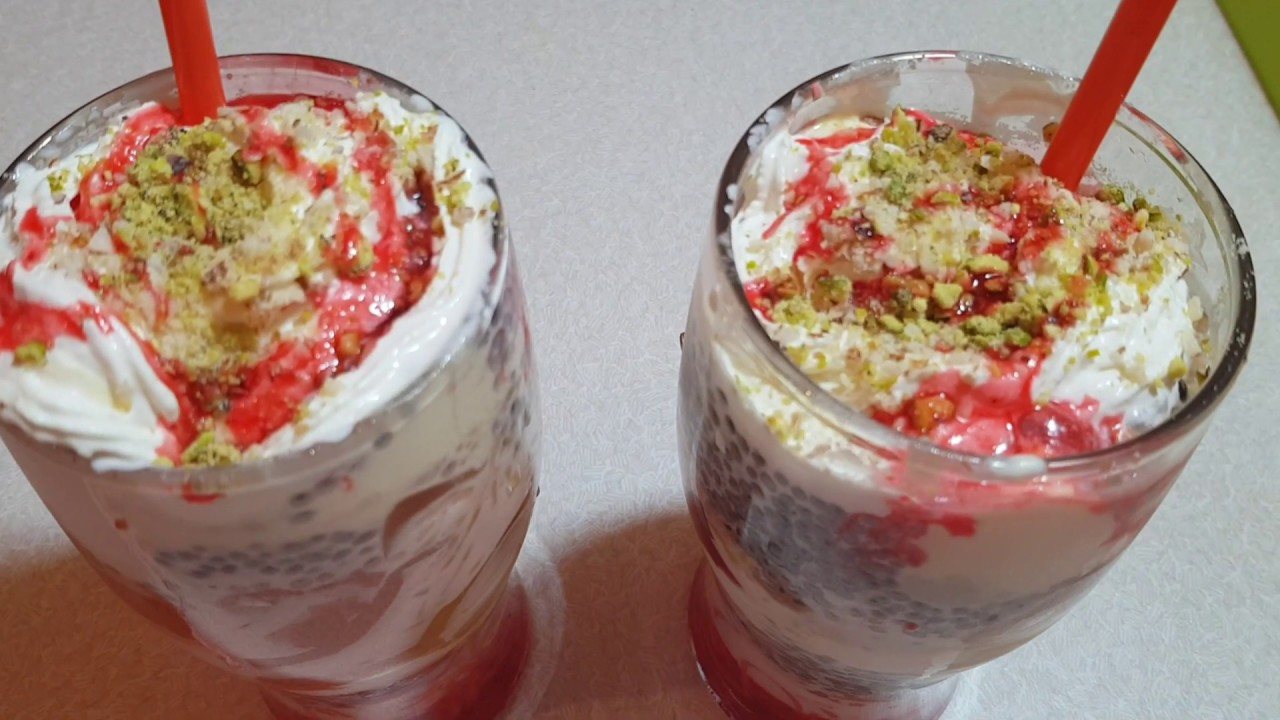 Falooda Delicious and mouthwatering dessert Pakistani dessert! YouTube