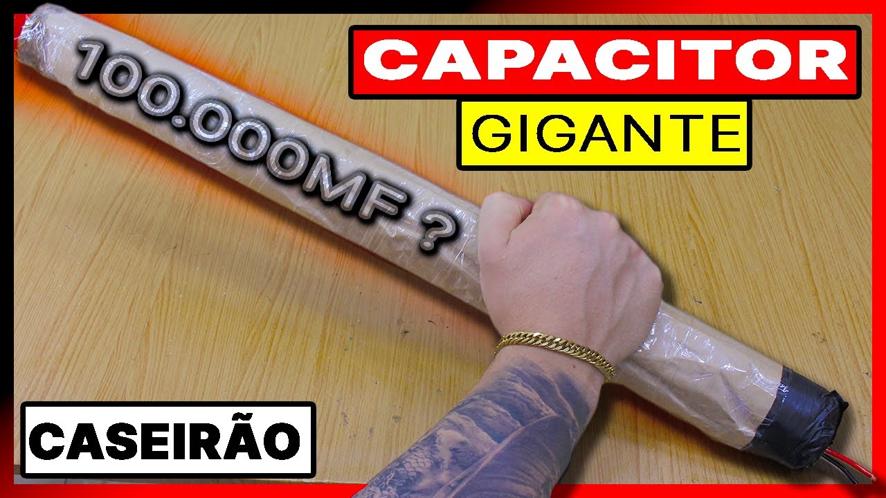 CAPACITOR CASEIRÃO ! realmente ficou PODEROSO 100.000MF ?