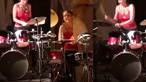 Kristin's Rockin' Drum Solo @ She On the Tip of He...