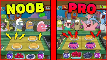 SpongeBob - Krusty Cook Off - Noob vs PRO, fails, funny moments