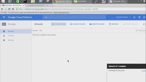 how to upload files to google cloud storage