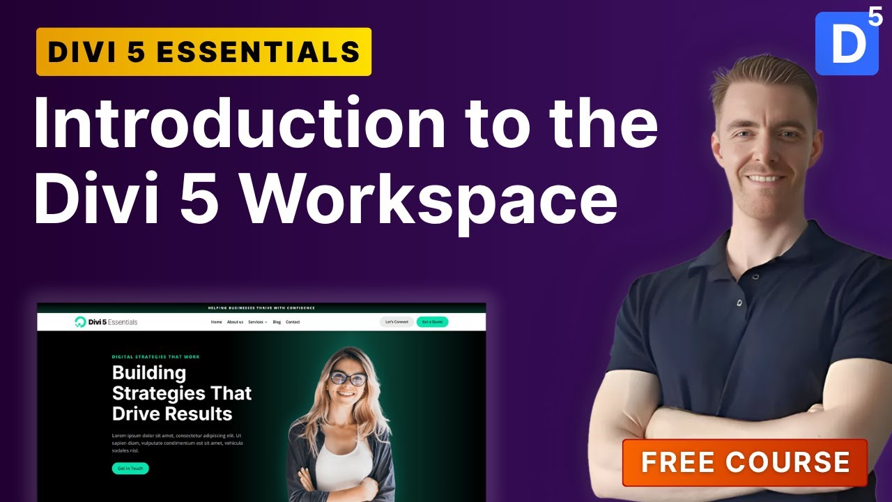 Divi 5 Interface Overview | Exploring the New Workspace - YouTube