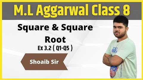 Class 8 | M.L  Aggarwal | Square & Square Root | Ex 3.2 | Part 01