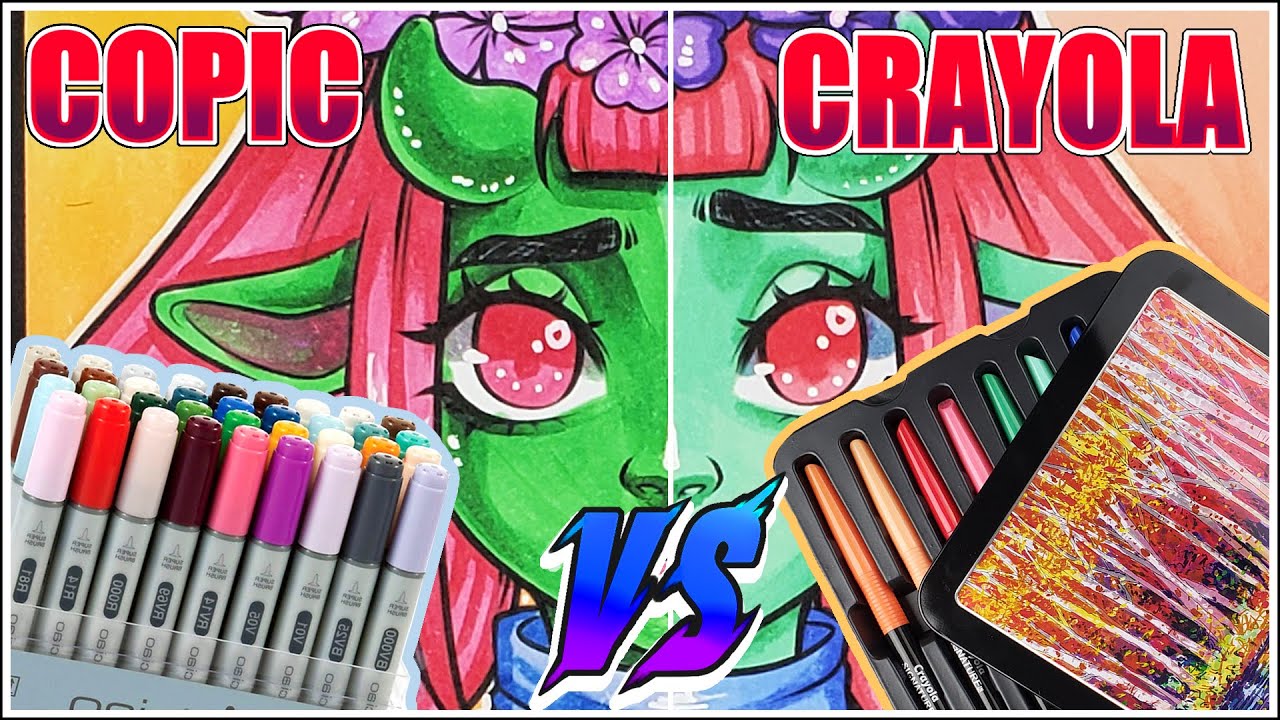 Art Marker Showdown: Copic Sketch Vs. FineColour Markers